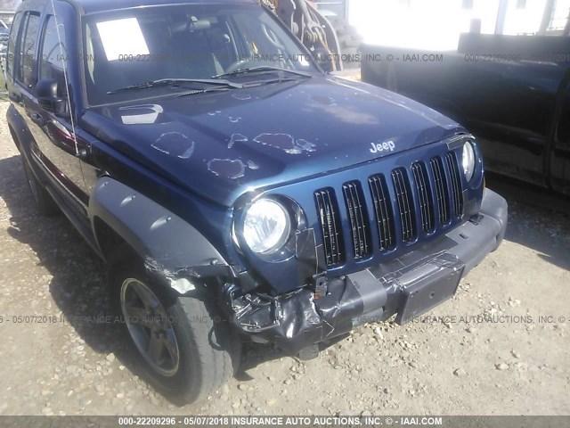 1J4GL38K55W629488 - 2005 JEEP LIBERTY RENEGADE BLUE photo 6