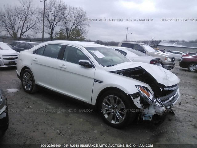 1FAHP2FW2AG162510 - 2010 FORD TAURUS LIMITED WHITE photo 1