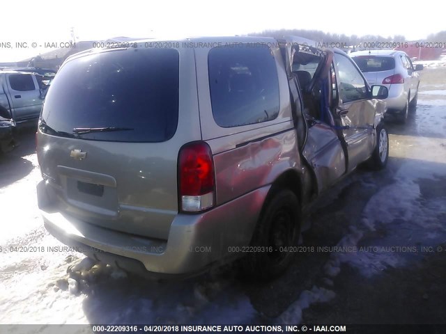 1GNDV23L05D178390 - 2005 CHEVROLET UPLANDER LS TAN photo 4