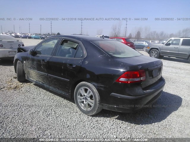 YS3FD45Y161107476 - 2006 SAAB 9-3 BLACK photo 3