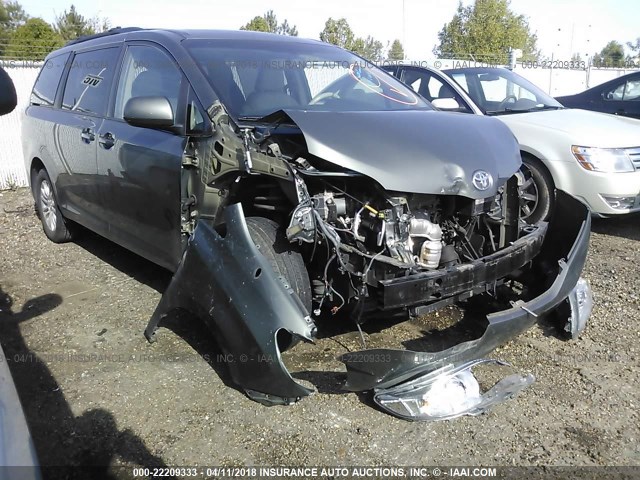 5TDYK3DC1DS306890 - 2013 TOYOTA SIENNA XLE/LIMITED GRAY photo 1