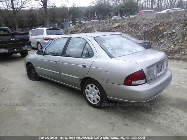 3N1CB51D82L629441 - 2002 NISSAN SENTRA XE/GXE GRAY photo 3