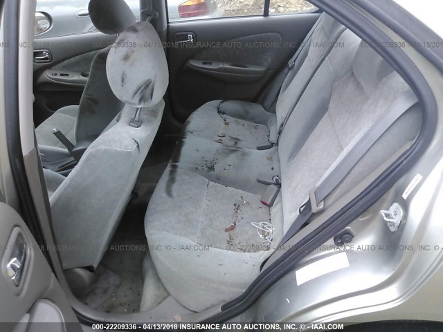 3N1CB51D82L629441 - 2002 NISSAN SENTRA XE/GXE GRAY photo 8