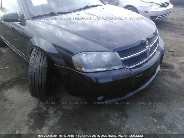 1B3LC76M68N629320 - 2008 DODGE AVENGER R/T BLACK photo 6