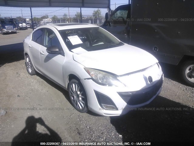 JM1BL1S66A1316490 - 2010 MAZDA 3 S WHITE photo 1