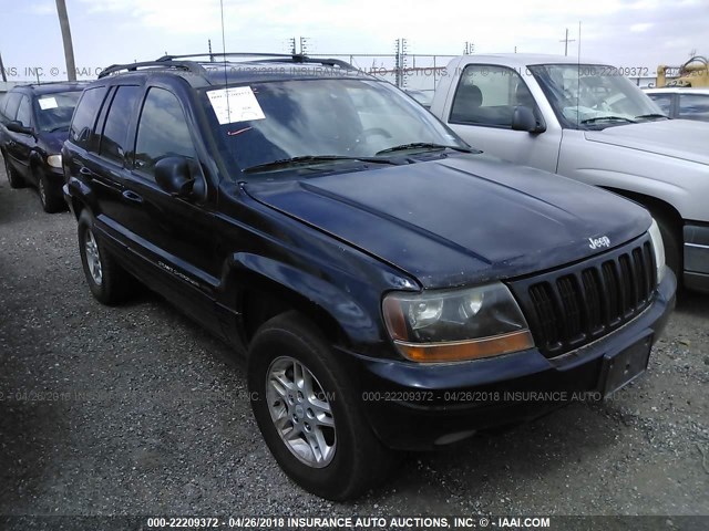 1J4G258S9YC337783 - 2000 JEEP GRAND CHEROKEE LIMITED BLACK photo 1