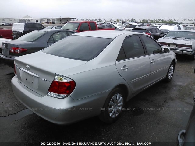 4T1BE32K36U719797 - 2006 TOYOTA CAMRY LE/XLE/SE SILVER photo 4