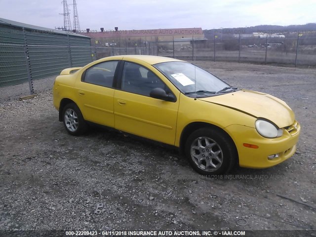 1B3ES56C22D654963 - 2002 DODGE NEON ES YELLOW photo 1