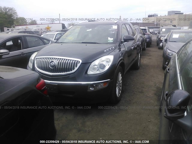 5GALVBEDXAJ185791 - 2010 BUICK ENCLAVE CXL BLACK photo 2