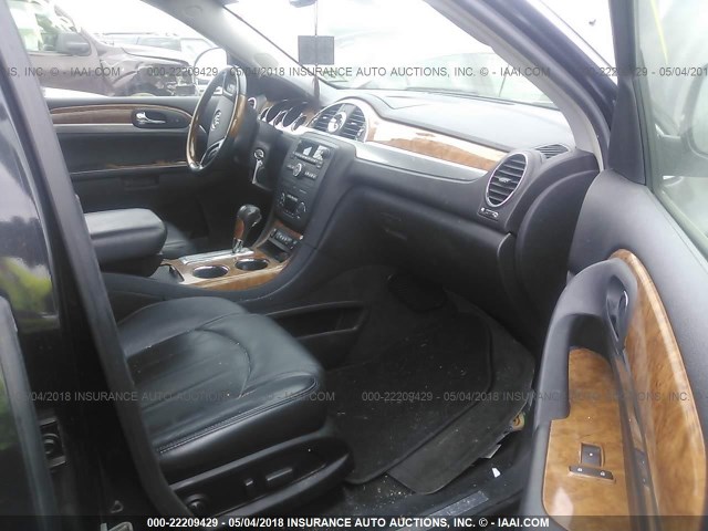 5GALVBEDXAJ185791 - 2010 BUICK ENCLAVE CXL 黑色 照片 5