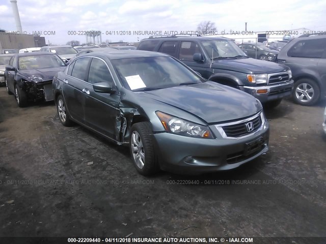 1HGCP36839A030609 - 2009 HONDA ACCORD EXL GREEN photo 1