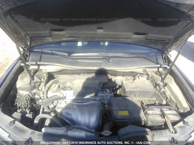 4T1BF1FK3CU080814 - 2012 TOYOTA CAMRY SE/LE/XLE BLACK photo 10