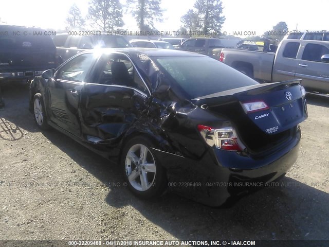 4T1BF1FK3CU080814 - 2012 TOYOTA CAMRY SE/LE/XLE BLACK photo 3