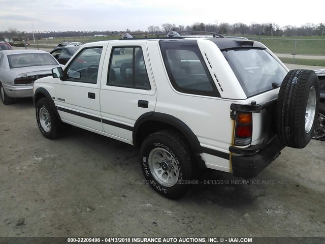 4S6CM58V6S4427714 - 1995 HONDA PASSPORT EX/LX 白色 照片 3