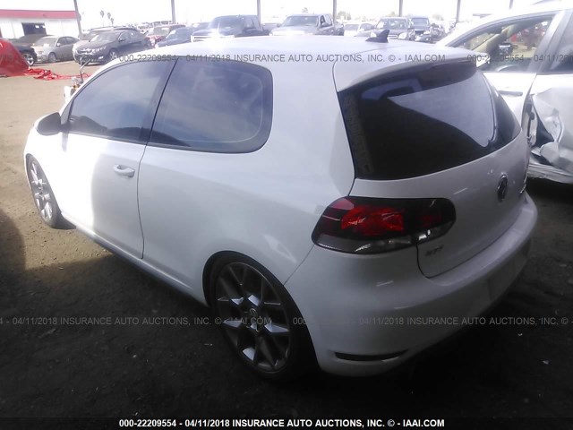 WVWFD7AJ7DW104891 - 2013 VOLKSWAGEN GTI WHITE photo 3