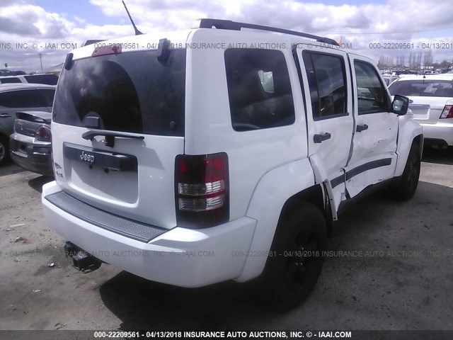 1J4PN2GKXBW588177 - 2011 JEEP LIBERTY SPORT WHITE photo 4