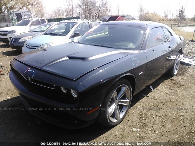 2C3CDZAT0FH701211 - 2015 DODGE CHALLENGER SXT BLACK photo 2