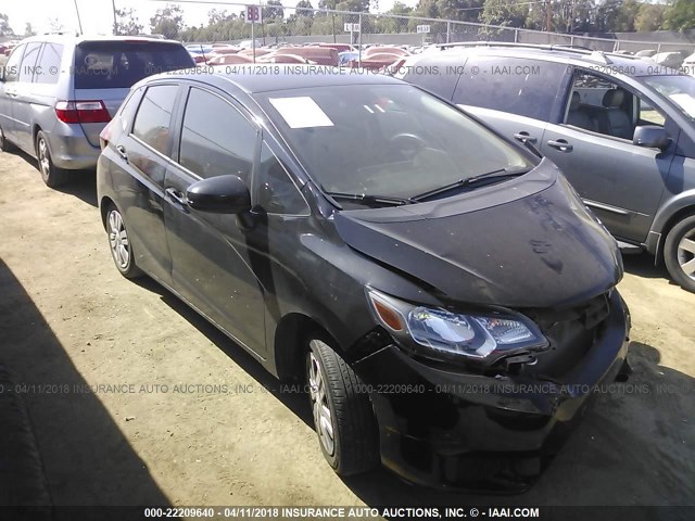 JHMGK5H5XGX007396 - 2016 HONDA FIT LX BLACK photo 1