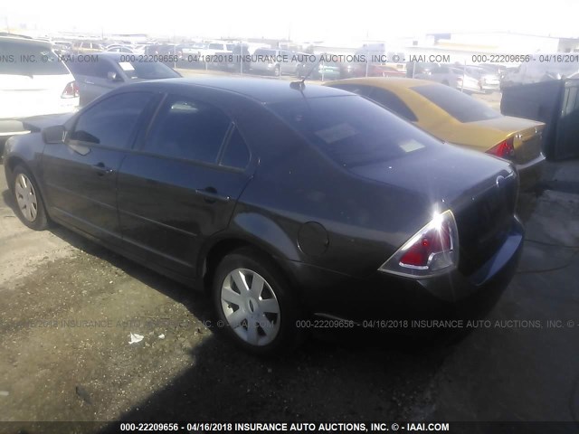 3FAHP06Z67R173249 - 2007 FORD FUSION S BLACK photo 3