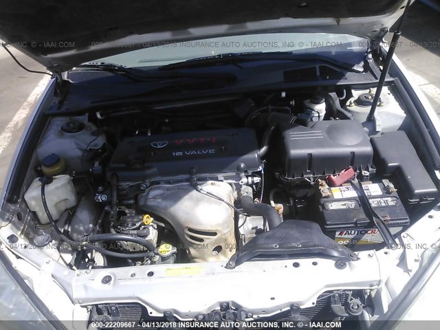 4T1BE32K83U722321 - 2003 TOYOTA CAMRY LE/XLE/SE ვერცხლისფერი ფოტო 10