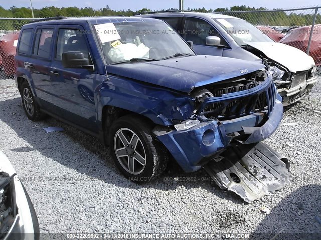 1J4FF28B99D193811 - 2009 JEEP PATRIOT SPORT BLUE photo 1