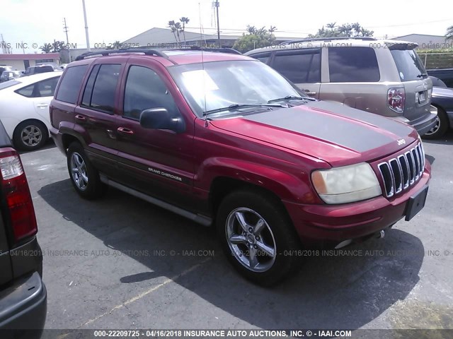 1J8GW68J23C610362 - 2003 JEEP GRAND CHEROKEE OVERLAND RED photo 10