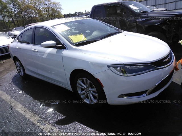 1C3CCCAB3FN552923 - 2015 CHRYSLER 200 LIMITED WHITE photo 1