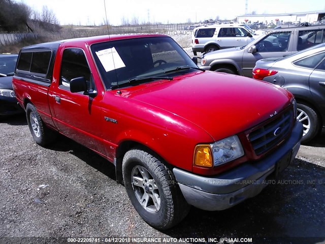 1FTYR10D42TA42545 - 2002 FORD RANGER RED photo 1