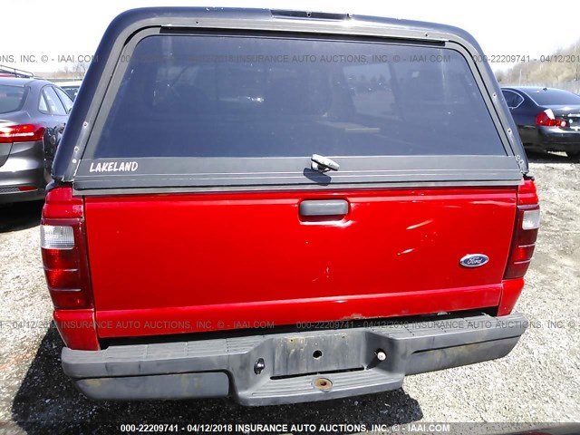 1FTYR10D42TA42545 - 2002 FORD RANGER RED photo 8