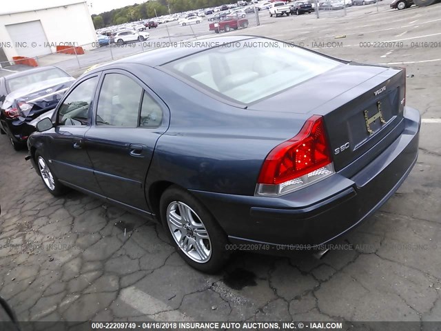 YV1RS592662516471 - 2006 VOLVO S60 2.5T BLUE photo 3