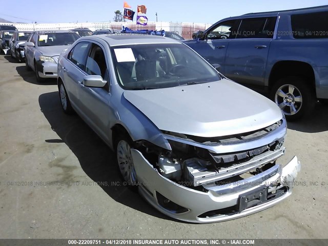 3FADP0L37AR318269 - 2010 FORD FUSION HYBRID SILVER photo 1