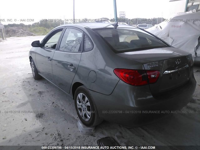 KMHDU4AD6AU912197 - 2010 HYUNDAI ELANTRA BLUE/GLS/SE SILVER photo 3