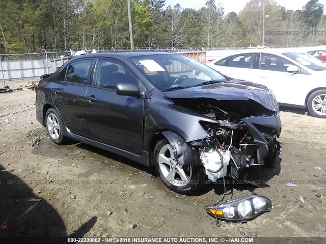 2T1BU4EE4BC683841 - 2011 TOYOTA COROLLA S/LE GRAY photo 1