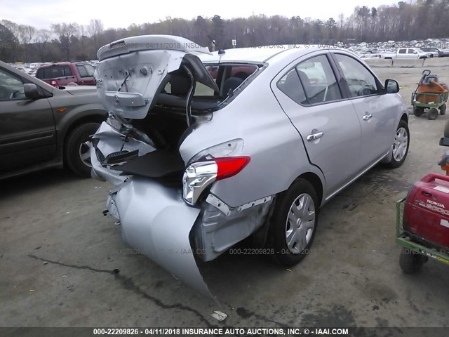 3N1CN7AP1EK449306 - 2014 NISSAN VERSA S/S PLUS/SV/SL SILVER photo 4