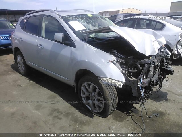 JN8AS5MV7CW377190 - 2012 NISSAN ROGUE S/SV SILVER photo 1