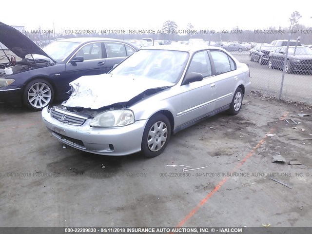 2HGEJ6619XH521764 - 1999 HONDA CIVIC SE SILVER photo 2