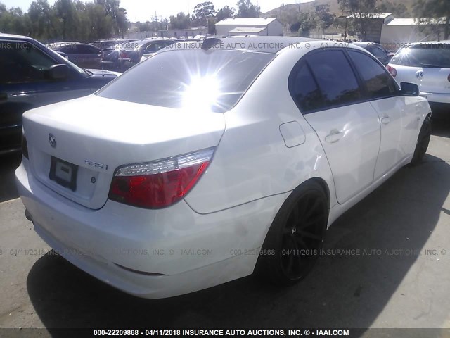 WBANW13579C161309 - 2009 BMW 535 I WHITE photo 4