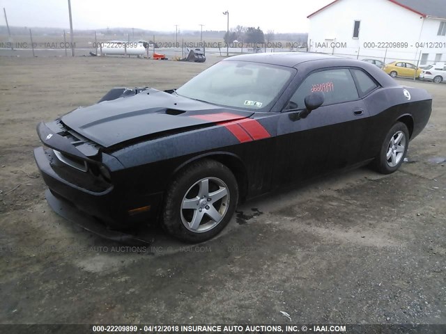 2B3CJ4DV5AH130877 - 2010 DODGE CHALLENGER SE BLACK photo 2