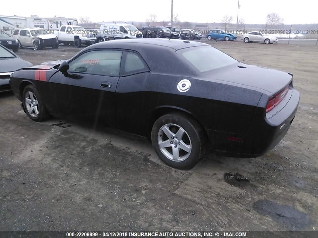 2B3CJ4DV5AH130877 - 2010 DODGE CHALLENGER SE BLACK photo 3