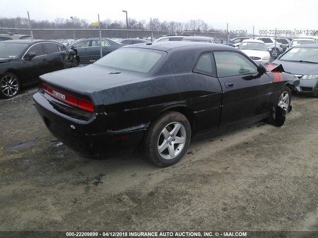 2B3CJ4DV5AH130877 - 2010 DODGE CHALLENGER SE BLACK photo 4