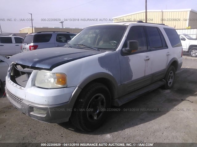 1FMRU17L93LA28699 - 2003 FORD EXPEDITION EDDIE BAUER WHITE photo 2