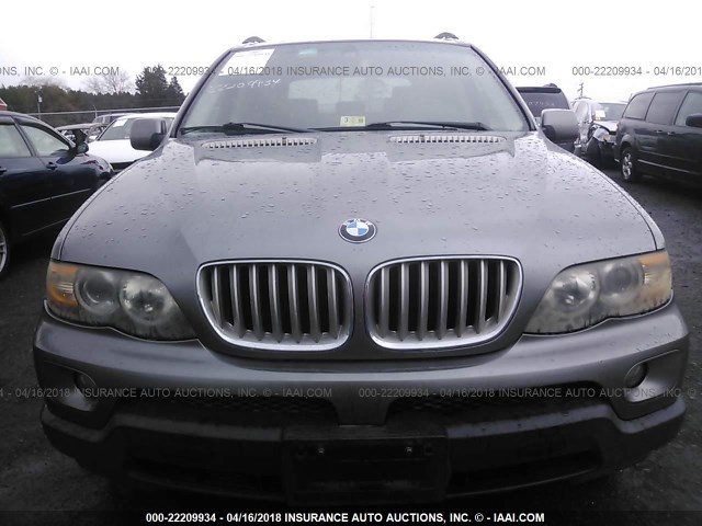 5UXFB53594LV06664 - 2004 BMW X5 4.4I Pewter photo 6