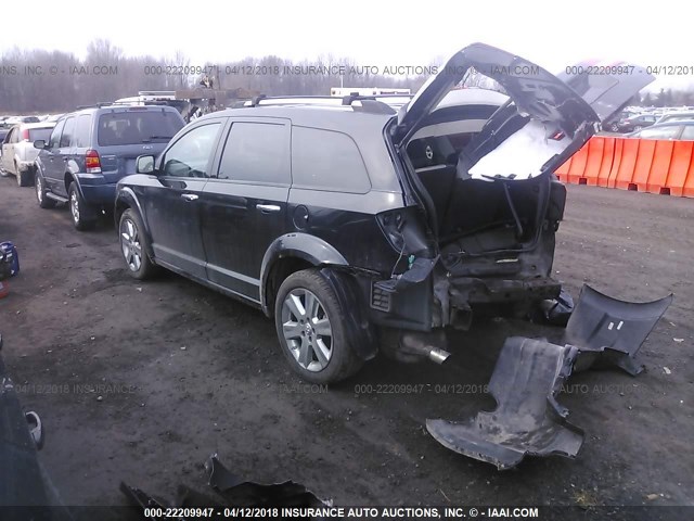 3D4GH67V59T139409 - 2009 DODGE JOURNEY R/T BLACK photo 3