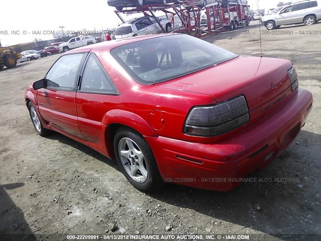 1G2WJ12M6TF261894 - 1996 PONTIAC GRAND PRIX SE RED photo 3