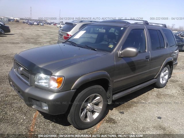 JN8DR09Y32W707064 - 2002 NISSAN PATHFINDER LE/SE GRAY photo 2