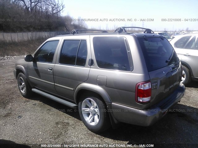 JN8DR09Y32W707064 - 2002 NISSAN PATHFINDER LE/SE GRAY photo 3