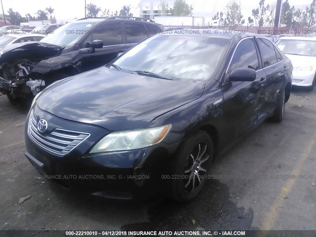 4T1BB46K38U043556 - 2008 TOYOTA CAMRY HYBRID BLACK photo 2