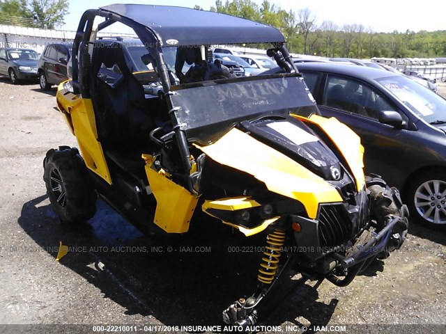 3JBPGCP14EJ000229 - 2014 CAN-AM MAVERICK 1000 R YELLOW photo 1