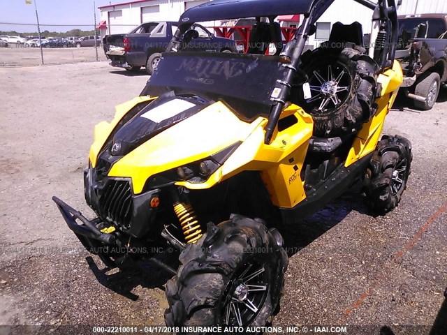 3JBPGCP14EJ000229 - 2014 CAN-AM MAVERICK 1000 R YELLOW photo 2