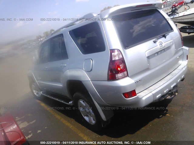 JTEBT17RX40044938 - 2004 TOYOTA 4RUNNER LIMITED SILVER photo 3